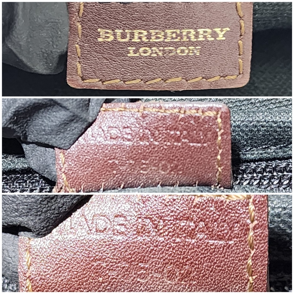 Burberry Haymarket Check Flap Crossbody Bag Brown/ Beige - Picture 4 of 16